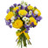 букет желтых роз и синих ирисов. Румыния