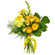 Желтый букет из роз и хризантем. Румыния